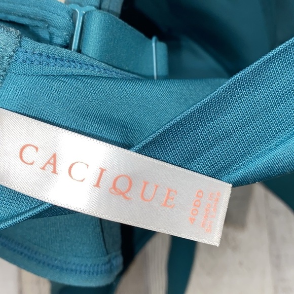 Cacique teal bra size 40DD - Picture 4 of 7